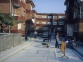 Obras en una calle de Hondarribia