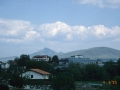 Casas y vista del monte Jaizkibel