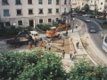 Obras en una calle de Hondarribia