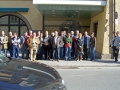 Fotografía de grupo de representantes municipales vascos que asistieron al Congreso del Consejo de Municipios y Regiones de Europa celebrado en Innsbruck