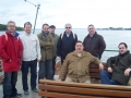 Alcaldes y representantes municipales vascos en un paseo en barco en el lago Chiemsese