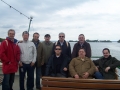 Alcaldes y representantes municipales vascos en un paseo en barco en el lago Chiemsese