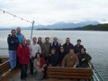 Alcaldes y representantes municipales vascos en un paseo en barco en el lago Chiemsese