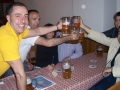 Alcaldes y representantes municipales vascos en Hofbräuhaus, el restaurante de cerveza más conocido de Múnich