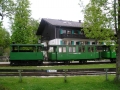 Tranvía de vapor Chiemseebahn en la estación de Prien-Stock en Alta Baviera