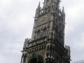 Torre del Nuevo Ayuntamiento, de estilo neogótico, en Marienplatz