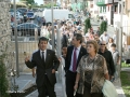 El Diputado General Markel Olano junto al alcalde de Hondarribia en la inauguración del baluarte de la Reina
