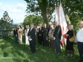 El párroco de Hondarribia bendiciendo el baluarte de la Reina el día de su inauguración