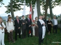 El párroco de Hondarribia bendiciendo el baluarte de la Reina el día de su inauguración