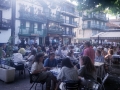 Terrazas en la calle San Pedro en el barrio la Marina
