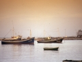 Barcos en la bahía de Txingudi