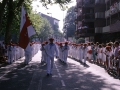 Desfile de la compañía "Beti Gazte" el día del Alarde