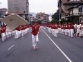 Desfile de la compañía "Gora Gazteak" el día del Alarde