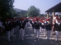 Desfile de la compañía "Gora Arrantzale Gazteak" el día del Alarde