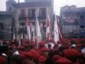 Compañías en la plaza de Armas el día del Alarde