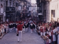 Desfile de compañía por la Kale Nagusia el día del Alarde