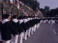 Desfile de la compañía "Done Pedro Itsas Gizonen Kofradia" el día del Alarde