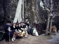 Belen viviente infantil junto a las murallas de Hondarribia