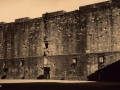 Reproducción de una postal del castillo de Carlos V en la plaza de Armas