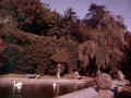Estatua de Leda y estanque del parque Francisco Sagartzazu