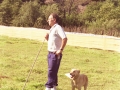 Pastor con su perro