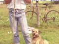 Pastor con su perro