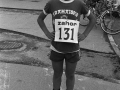 Joven corredor de la cross popular