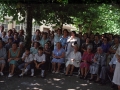 Asistentes a los actos de inauguración de la ermita Kurtzetxo tras su restauración