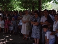 Asistentes a los actos de inauguración de la ermita Kurtzetxo tras su restauración