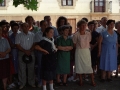 Asistentes a los actos de inauguración de la ermita Kurtzetxo tras su restauración