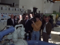 Autoridades durante su visita a las instalaciones de la central