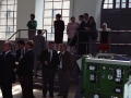 Autoridades durante su visita a las instalaciones de la central