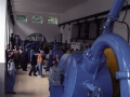 Autoridades durante su visita a las instalaciones de la central