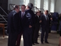 Autoridades durante su visita a las instalaciones de la central