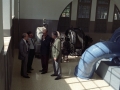 Autoridades durante su visita a las instalaciones de la central