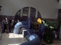 Autoridades durante su visita a las instalaciones de la central