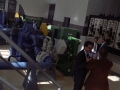 Autoridades durante su visita a las instalaciones de la central