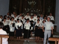 Actuación del coro durante los actos de inauguración de la ermita de Santa Magdalena