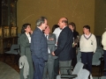 Momento de la inauguración del Auditorium de la Iglesia de Santa Ana. Entre los asistentes se encuentran Eli Galdos, Imanol Murua y Esther Larrañaga