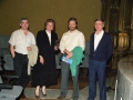 Asistentes a la inauguración del Auditorium de la Iglesia de Santa Ana