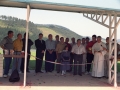Actos religiosos de inauguración de las instalaciones de tiro al plato. Entre los asistentes se encuentran Eli Galdos y Angel Iturbe
