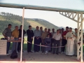 Actos religiosos de inauguración de las instalaciones de tiro al plato. Entre los asistentes se encuentran Eli Galdos y Angel Iturbe