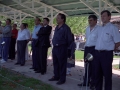 Actos de inauguración de las instalaciones de tiro al plato. Entre los asistentes, Eli Galdos