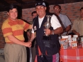 Entrega de un trofeo de tiro al plato