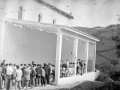 Partido de pelota en la inauguración