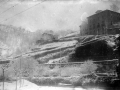 "Eibar. Vista del Puchargain y Aldatze con la nevada antes de la guerra"
