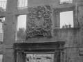 Portada de la fachada del palacio Mallea después del incendio en la guerra civil