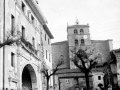 Vista de Elgeta con la iglesia antes de restaurar