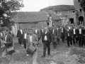 Salida de la procesión de san Pedro desde la iglesia de San Pedro