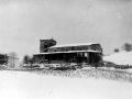 Iglesia de San Bartolomé de Itsaso con la nevada